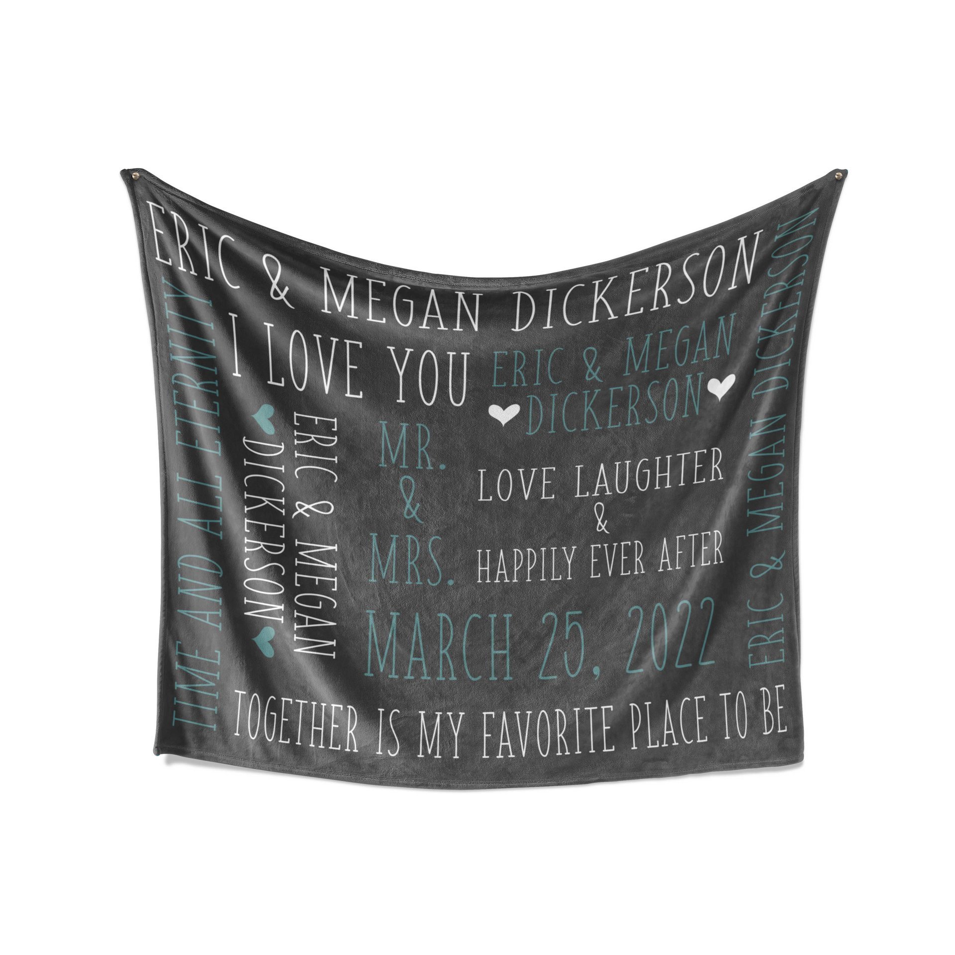 Customized Love Story Blanket
