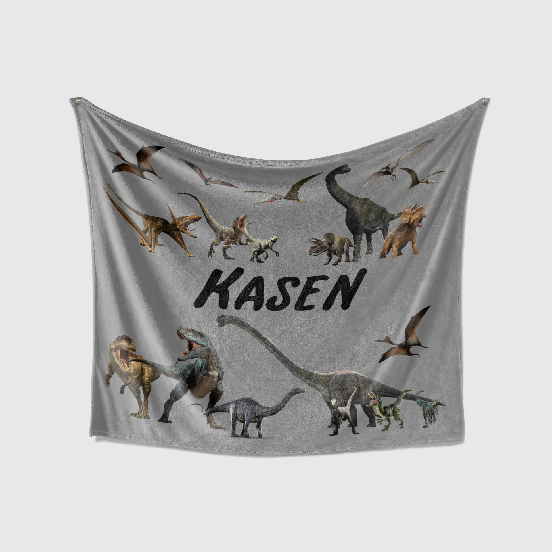 Custom Realistic Dinosaur Blanket