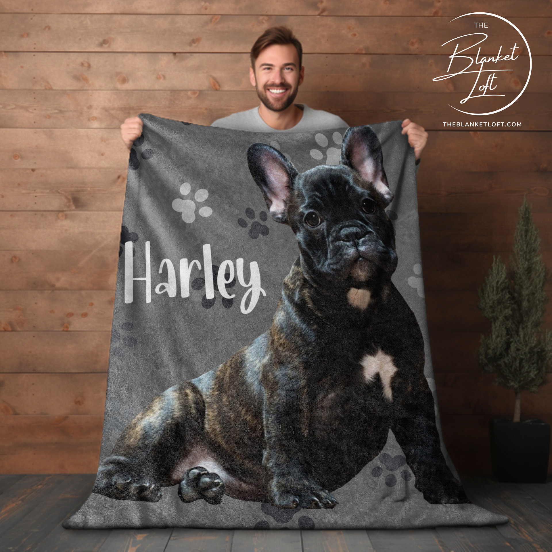 Personalized Dog Photo Blanket