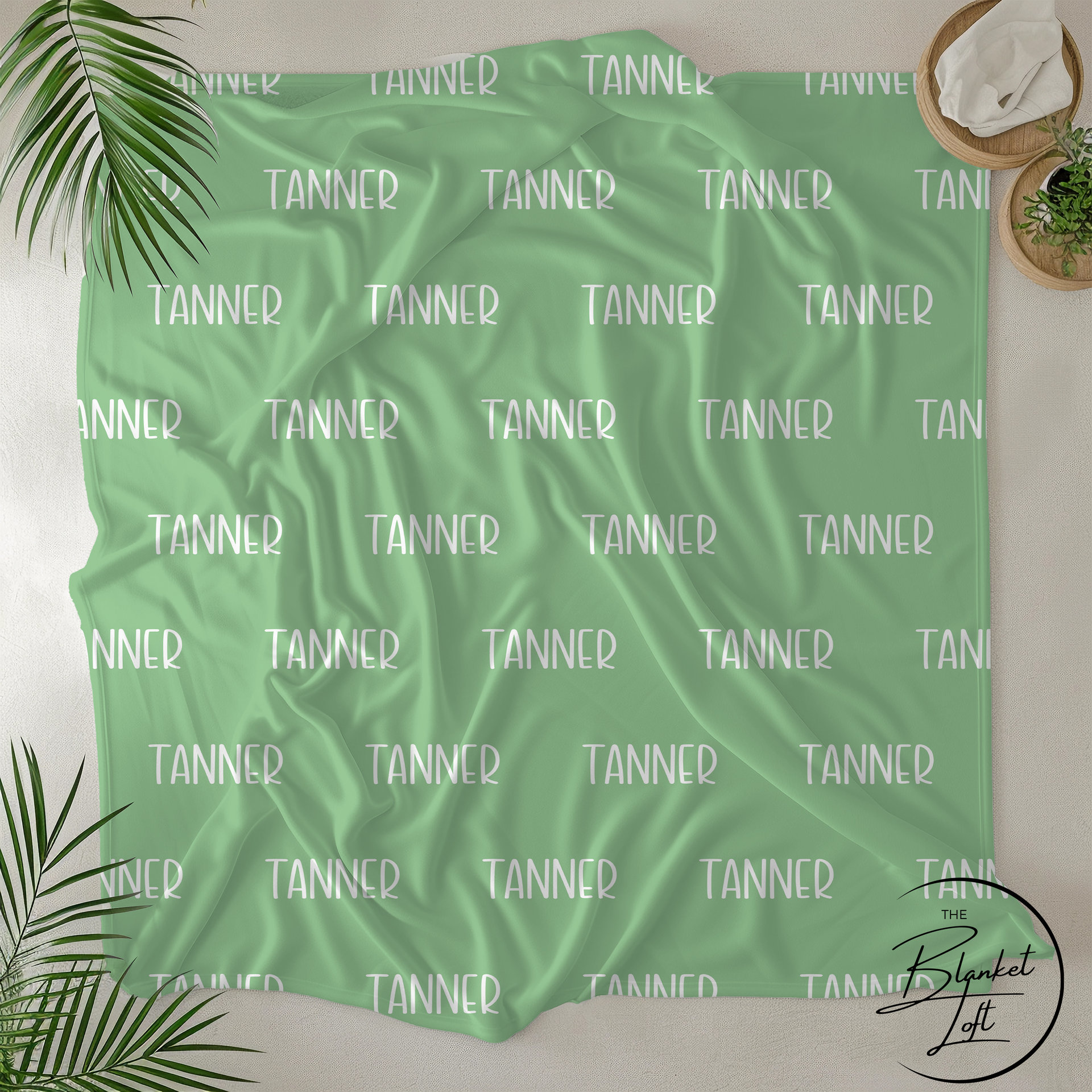 Custom Color Name Personalized Blanket 