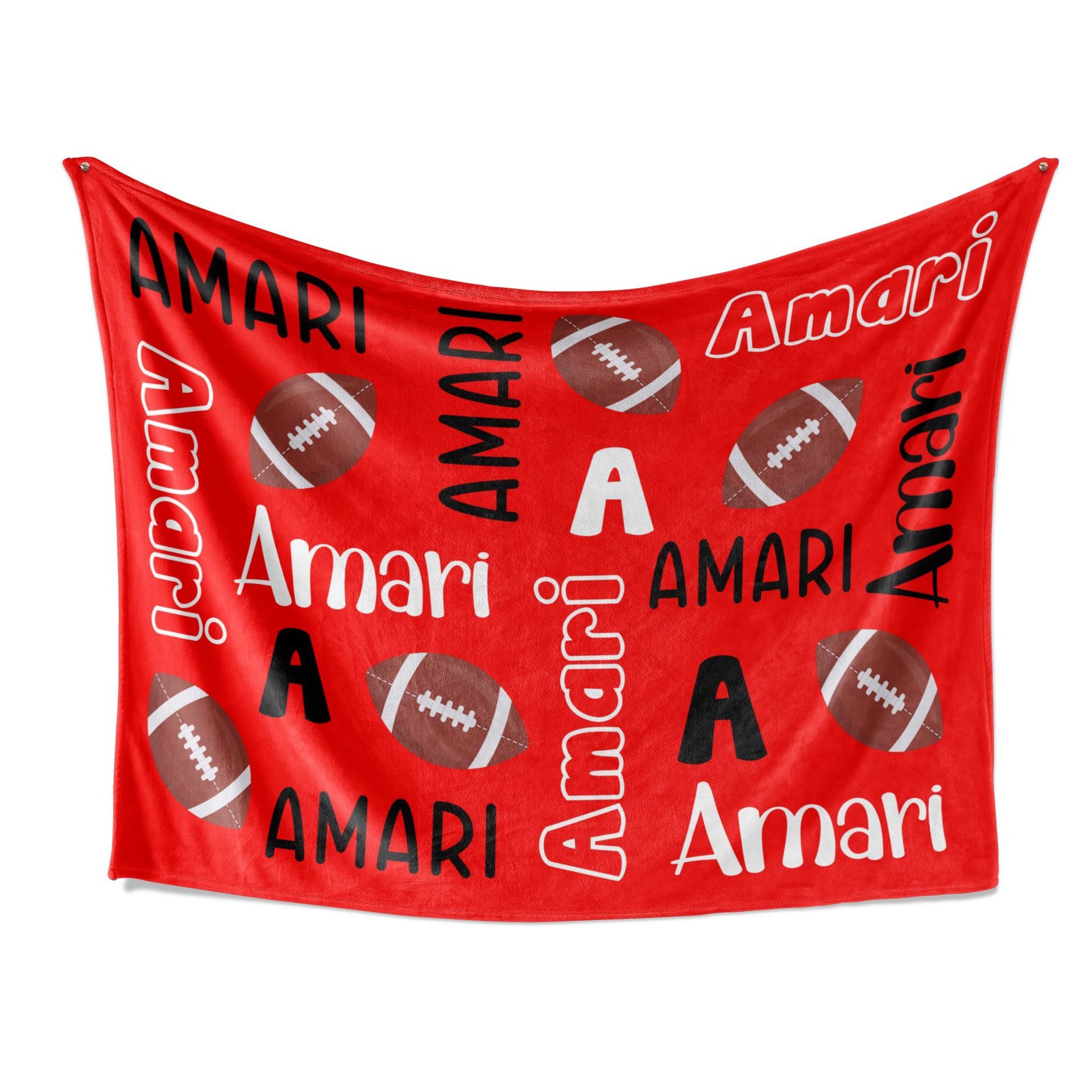 Personalized Football Blanket