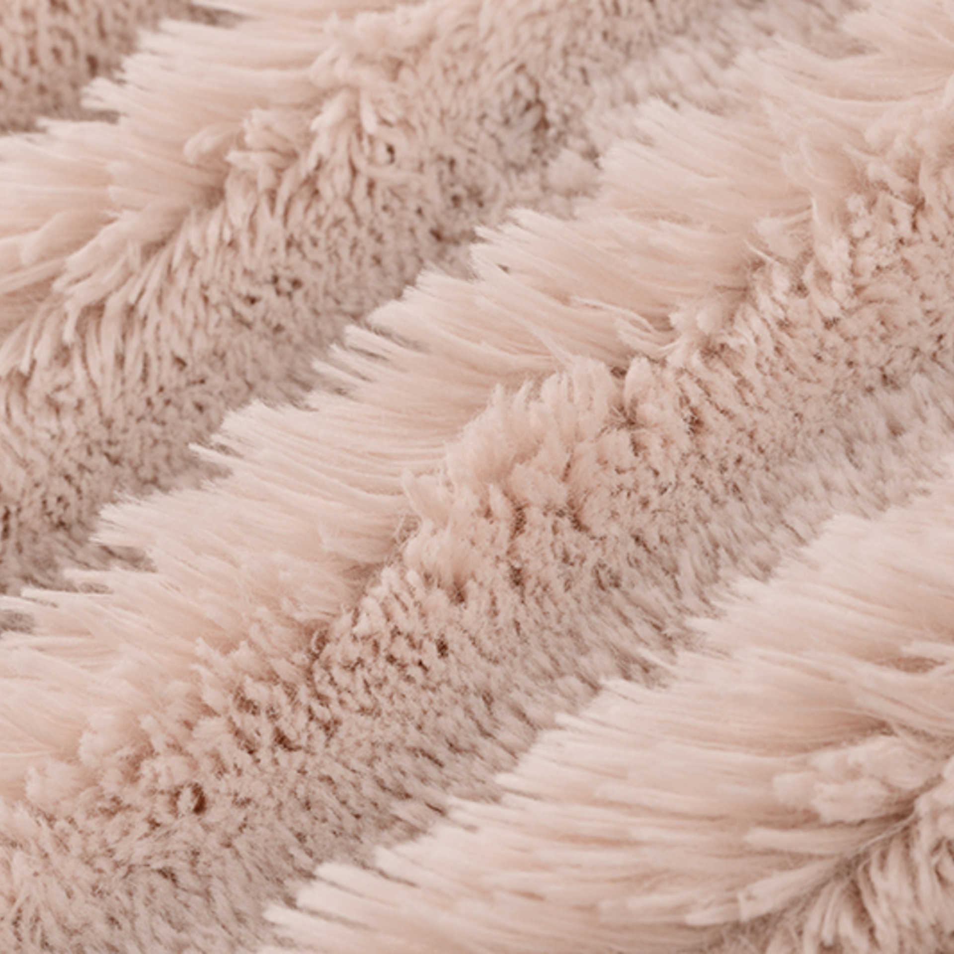 Luxe Cuddle Fawn Rosewater with Shaggy Rosewater 45"x60" XL Travel Minky Blanket