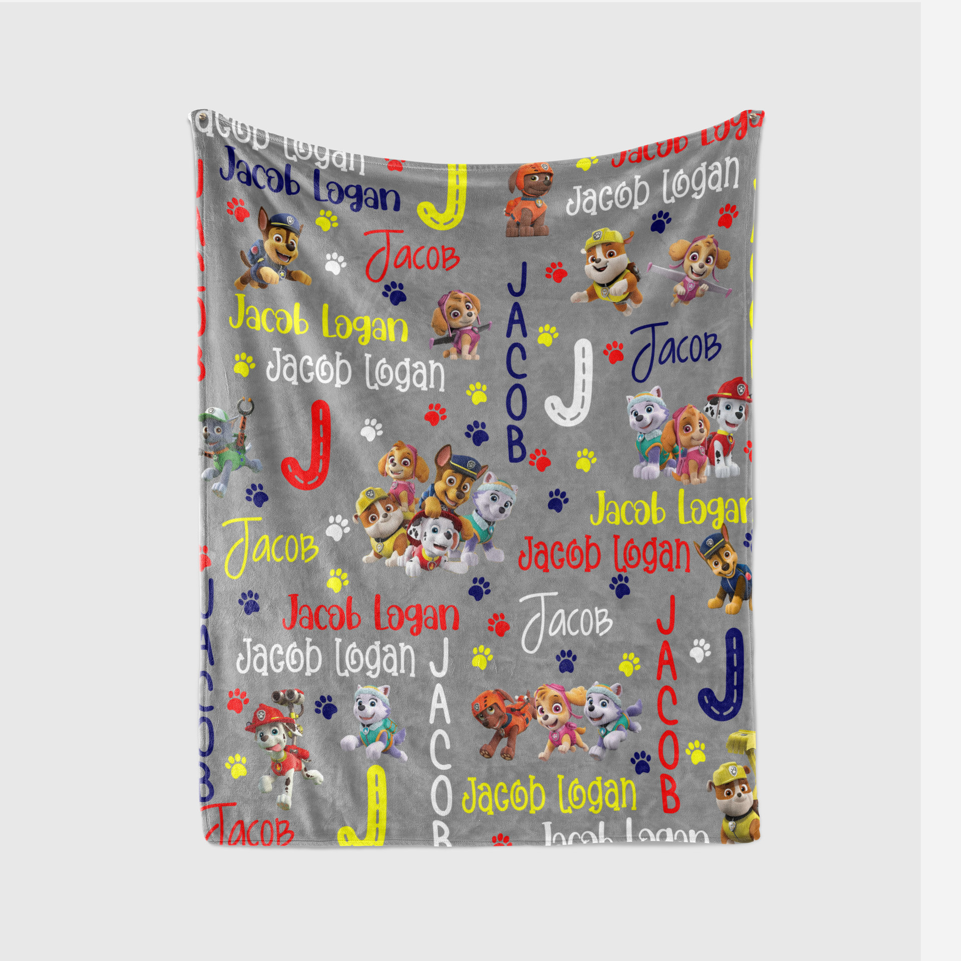 Personalized Paw Patrol Blanket