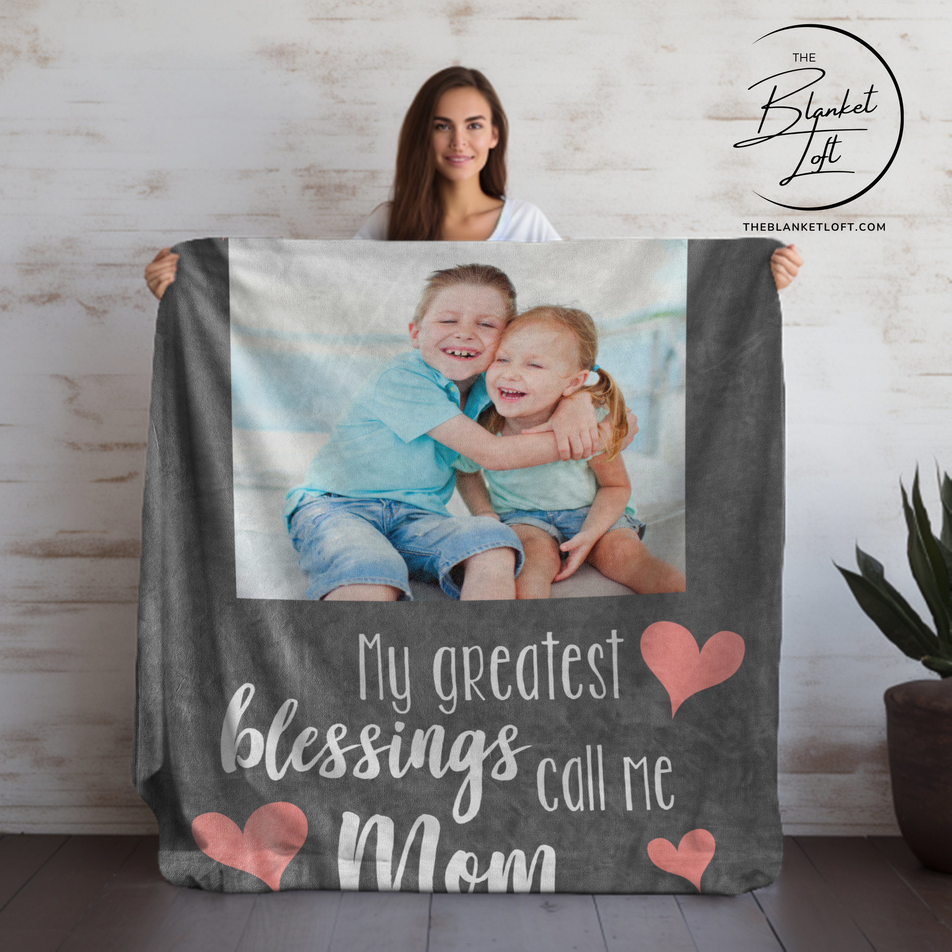 Custom Photo Blanket For Mom