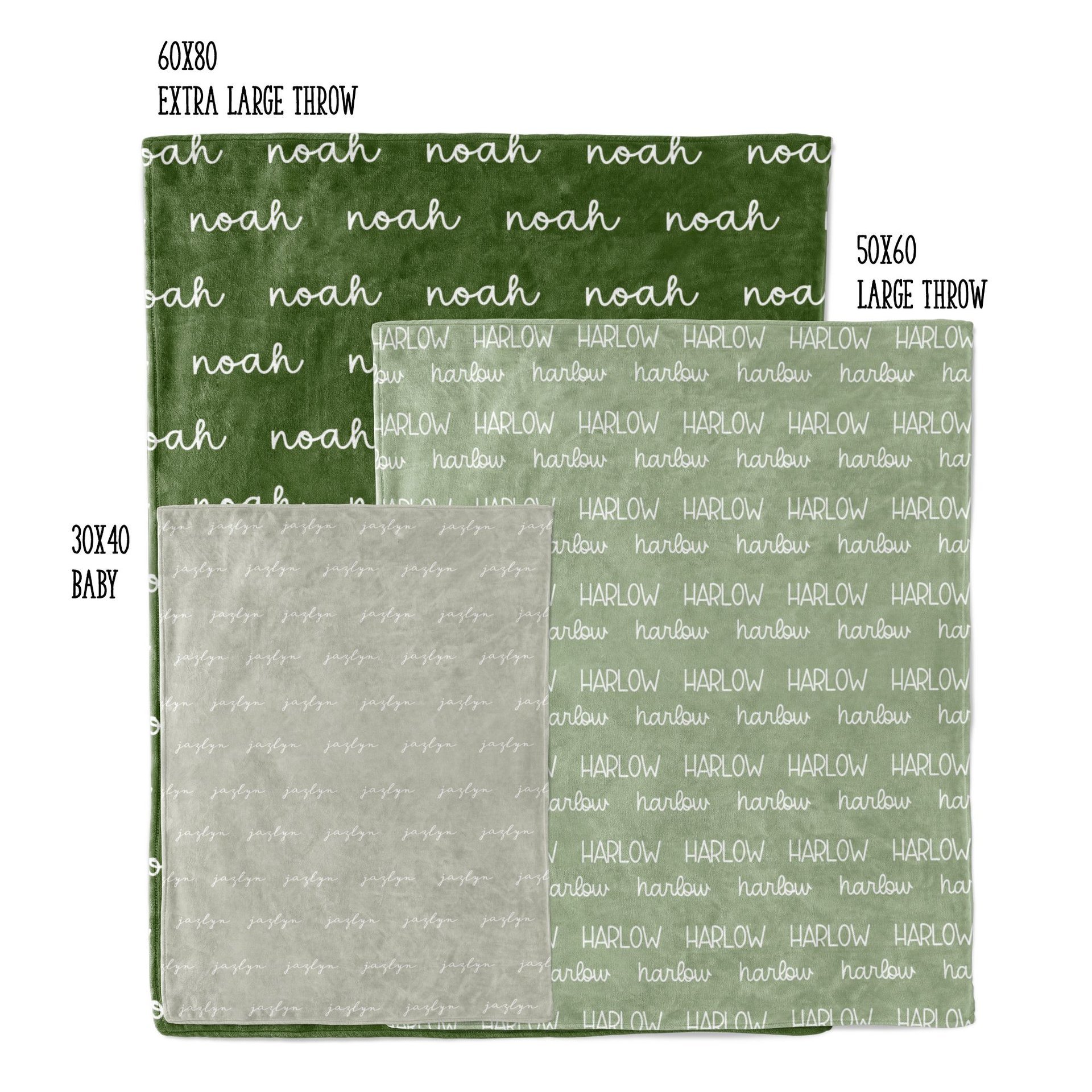 Blanket sizes