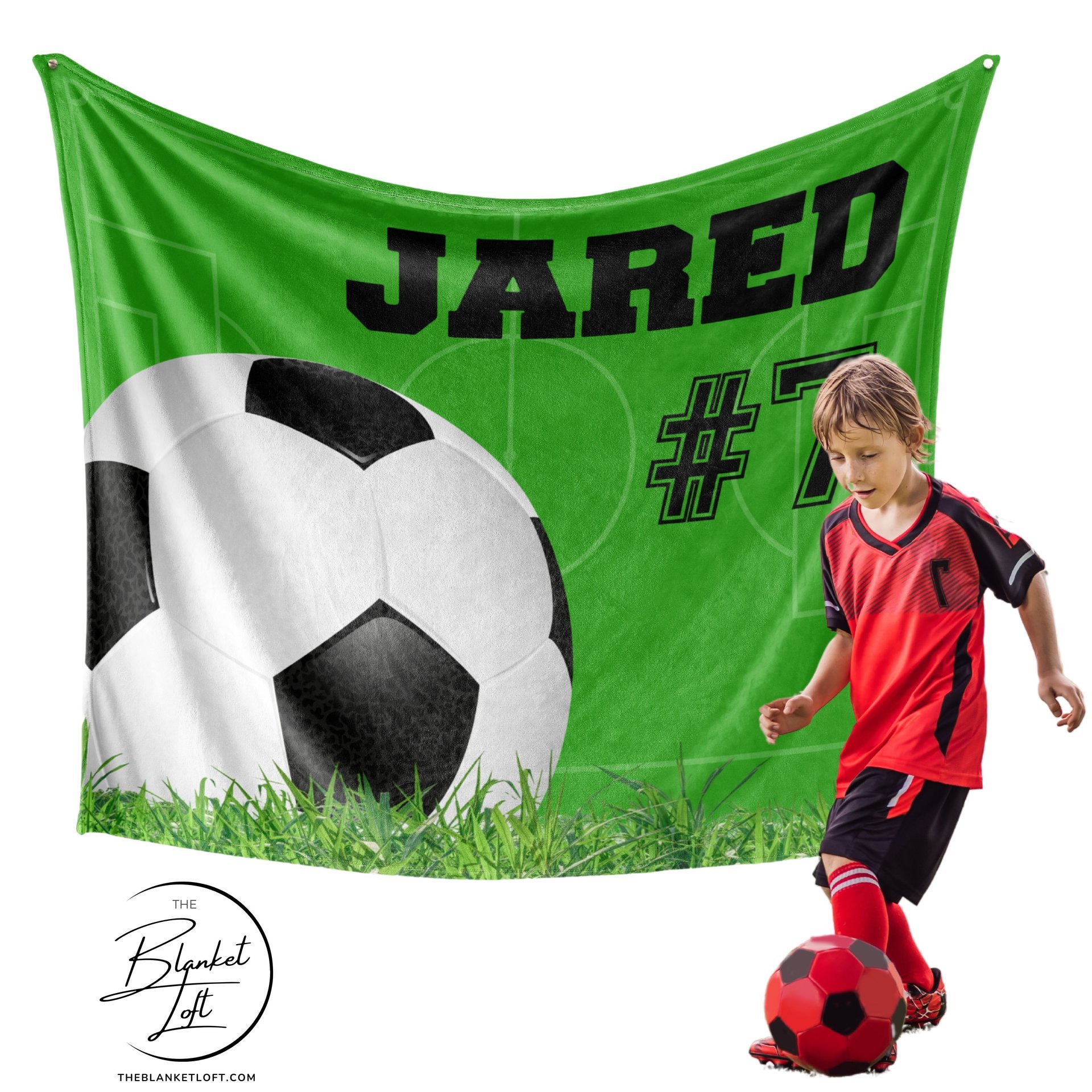 Personalized Soccer Blanket