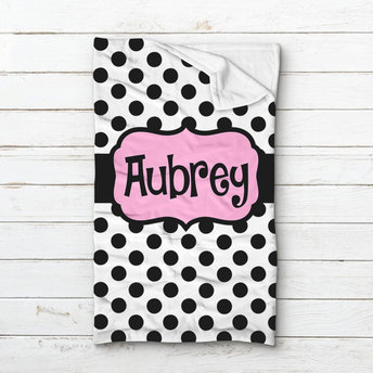 Personalized Polka Dot Sleeping Bag