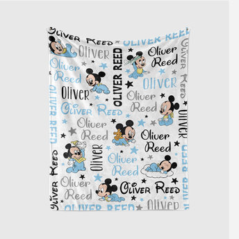 Custom Baby Mickey Mouse Blanket