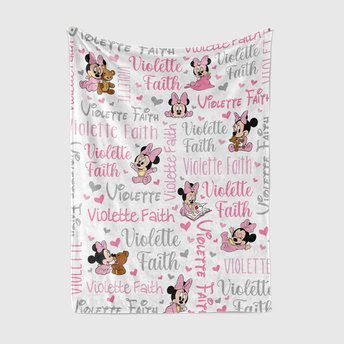 Personalized Baby Minnie Mouse Blanket