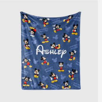 Personalized Classic Mickey Mouse Blanket