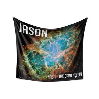 Personalized Nasa Crab Nebula Photo Blanket