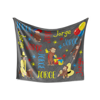 Personalized Curious George Blanket