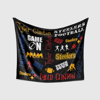 Personalized Football Team Sports Blanket