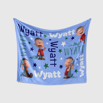 Personalized Peanuts Linus Blanket