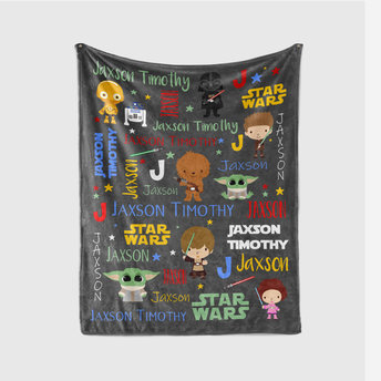 Personalized Star Wars Blanket