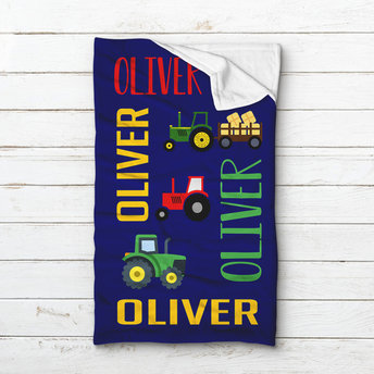 Personalized Tractor Sleeping Bag