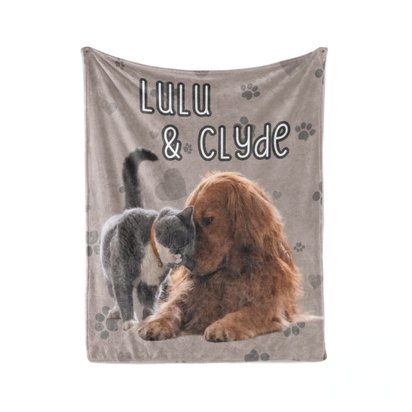 Personalized Pet Photo Blanket