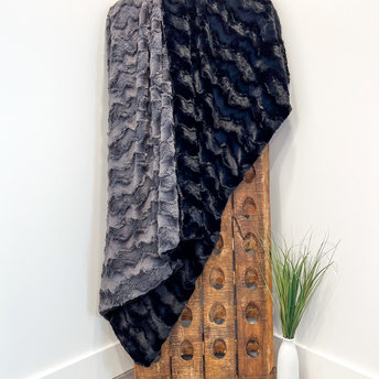 Midnight Luxe Black Minky Blanket