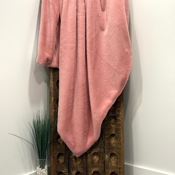 Soft Pink Seal Luxe Minky Blanket