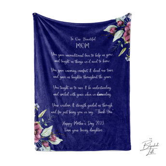Mother's Day Custom Quote Blanket