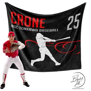 Custom Baseball Team Blanket