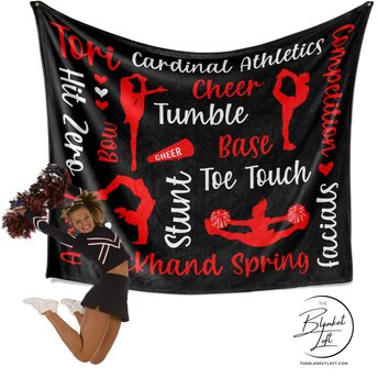 Personalized Cheer Blanket