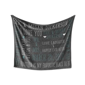 Customized Love Story Blanket