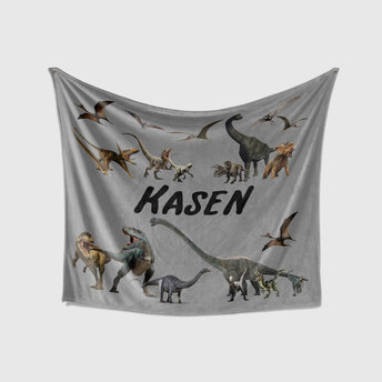 Custom Realistic Dinosaur Blanket 