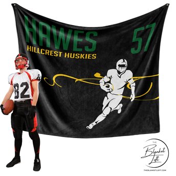 Custom Football Team Blanket