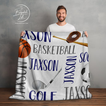 Personalized Sports Blanket