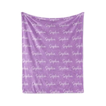 Custom Color Name Blanket