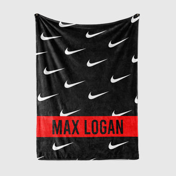 Personalized Nike Blanket