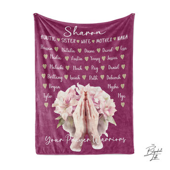 Personalized Prayer Support Blanket 