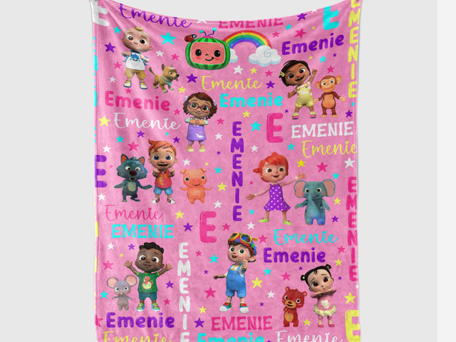 Personalized Cocomelon Blanket with Name