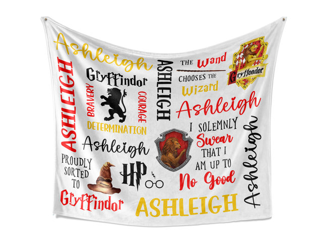 Personalized Harry Potter Blanket