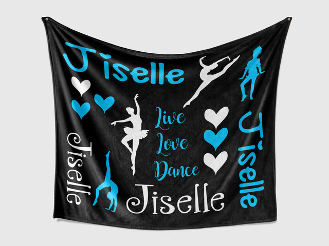 Personalized Live Love Dance Blanket