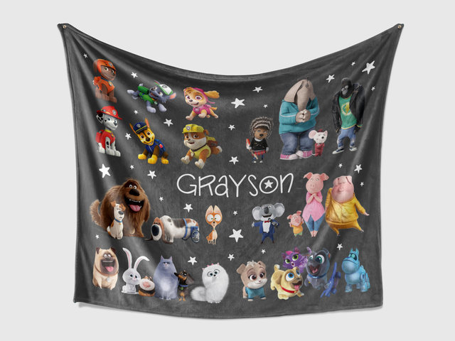 Personalized Movie Character Blanket