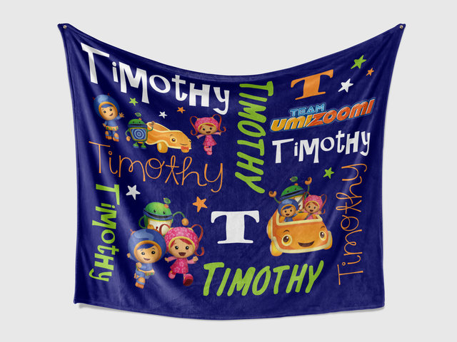 Personalized Team Umi Zoomi Blanket