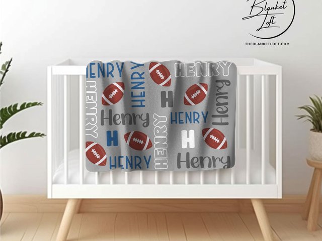 Personalized Football blanket