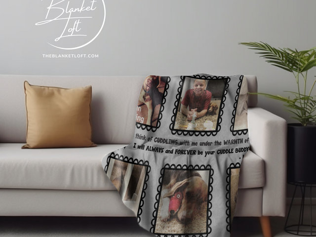 Custom Pet Memorial Photo Blanket