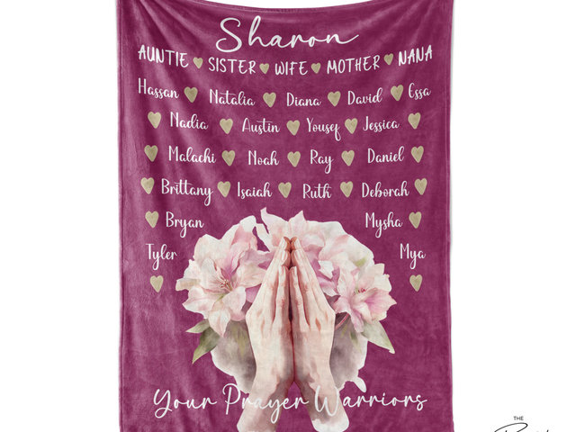 Personalized Prayer Support Blanket 