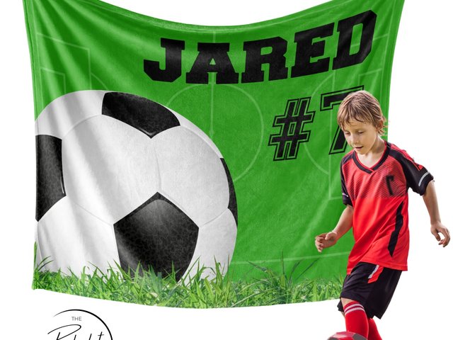 Personalized Soccer Blanket