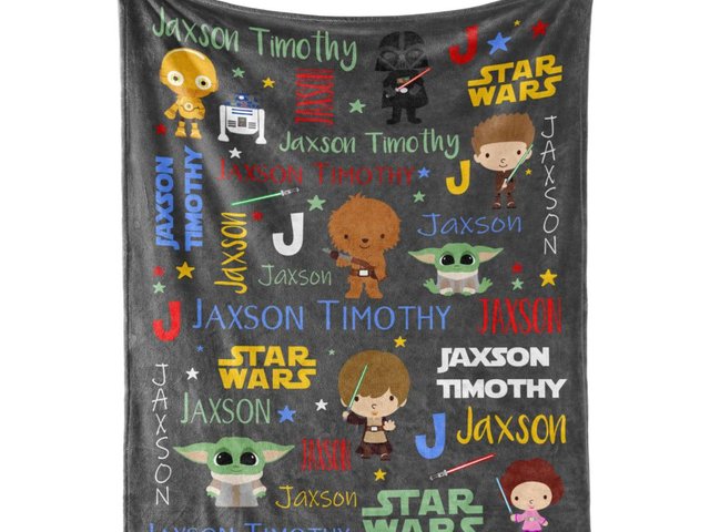 Personalized Star Wars Blanket for Kids